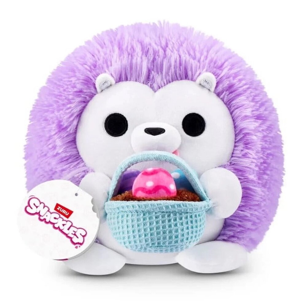 SNACKLES 8 inch Easter Snackle Andrew the Hedgehog, Ultra Soft Collectible Plush